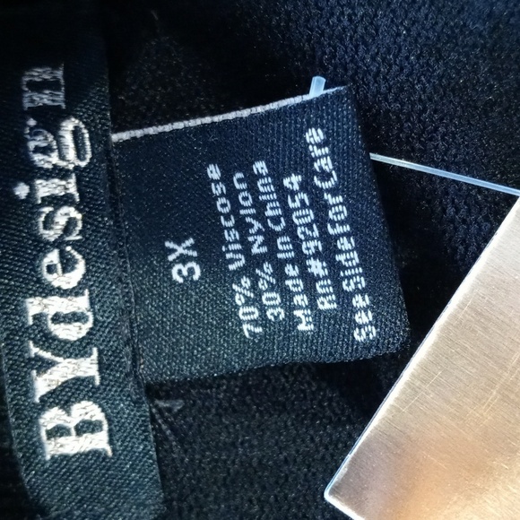 NWT By Design 3xl cardigan sweater black - Picture 6 of 6